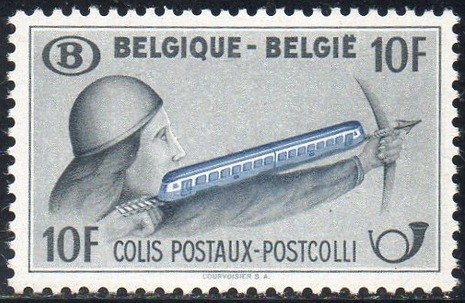 Timbre Belgique Yvert Chemin Fer 296 - Colis Postaux 25
