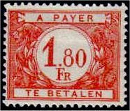 Timbre Belgique Yvert Taxe 58