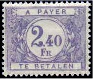 Timbre Belgique Yvert Taxe 59