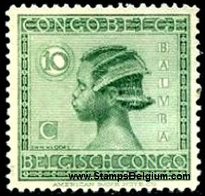Timbre Congo Belge Yvert 107