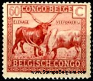 Timbre Congo Belge Yvert 124