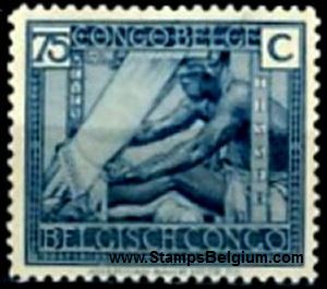 Timbre Congo Belge Yvert 125