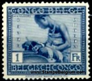 Timbre Congo Belge Yvert 127