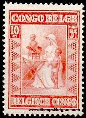 Timbre Congo Belge Yvert 150