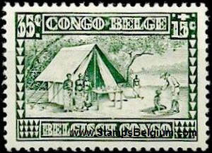Timbre Congo Belge Yvert 152