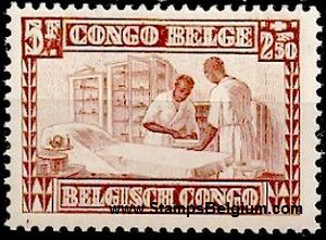 Timbre Congo Belge Yvert 157