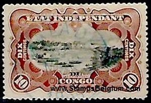 Timbre Congo Belge Yvert 17