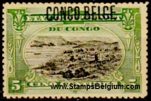 Timbre Congo Belge Yvert 40