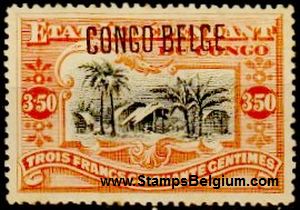 Timbre Congo Belge Yvert 47
