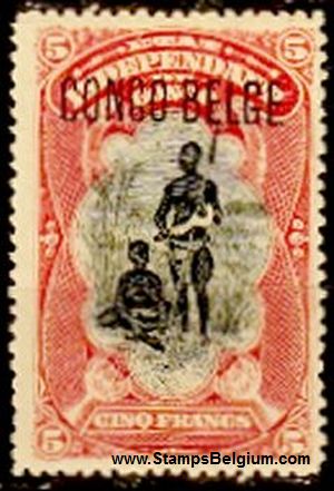 Timbre Congo Belge Yvert 48