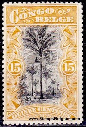 Timbre Congo Belge Yvert 52