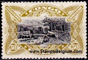 Timbre Congo Belge Yvert 53