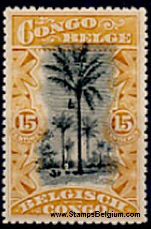 Timbre Congo Belge Yvert 56
