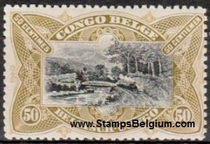 Timbre Congo Belge Yvert 59