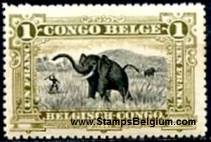 Timbre Congo Belge Yvert 70