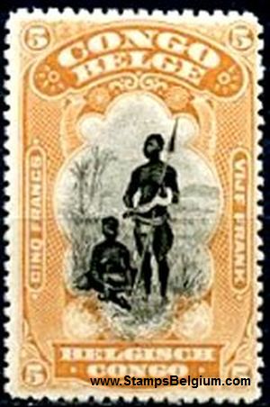Timbre Congo Belge Yvert 71