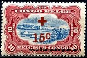 Timbre Congo Belge Yvert 73