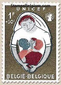 Timbre Belgique Yvert 1154