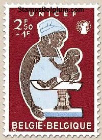 Timbre Belgique Yvert 1156