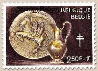 Timbre Belgique Yvert 1166