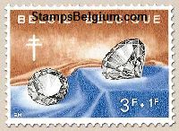 Timbre Belgique Yvert 1167