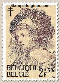 Timbre Belgique Yvert 1274 - Belgium Scott