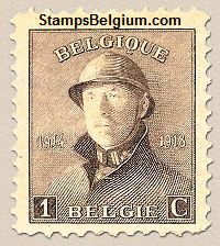 Timbre Belgique Yvert 165