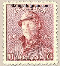 Timbre Belgique Yvert 168