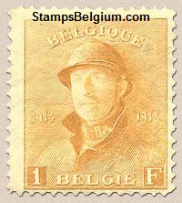 Timbre Belgique Yvert 175