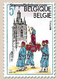 Timbre Belgique Yvert 1952