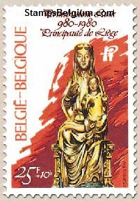 Timbre Belgique Yvert 1990