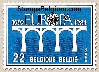 Timbre Belgique Yvert 2131