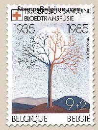 Timbre Belgique Yvert 2161