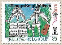 Timbre Belgique Yvert 2176
