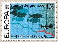 Timbre Belgique Yvert 2211
