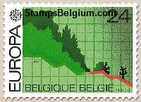Timbre Belgique Yvert 2212