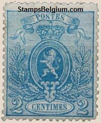 Timbre Belgique Yvert 24