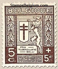 Timbre Belgique Yvert 240
