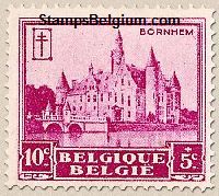 Timbre Belgique Yvert 308