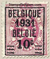 Timbre Belgique Yvert 316