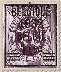 Timbre Belgique Yvert 333