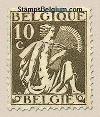 Timbre Belgique Yvert 337