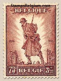 Timbre Belgique Yvert 351