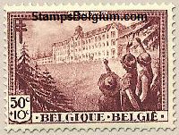 Timbre Belgique Yvert 358