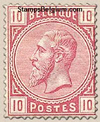 Timbre Belgique Yvert 38