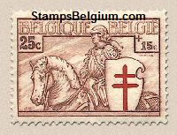 Timbre Belgique Yvert 395