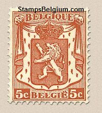 Timbre Belgique Yvert 419