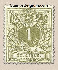 Timbre Belgique Yvert 42