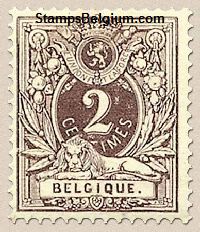 Timbre Belgique Yvert 44