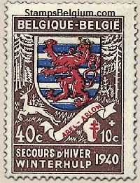 Timbre Belgique Yvert 540